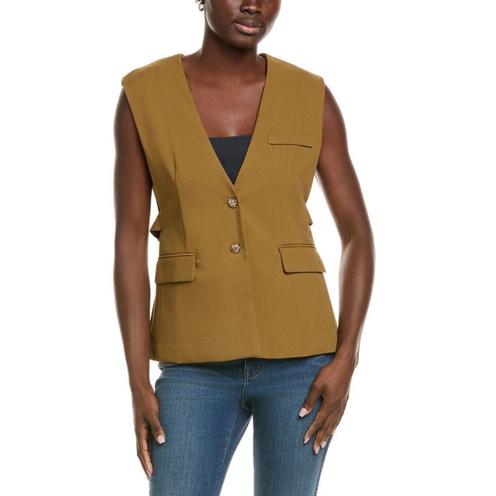 Gracia Womens Waistcoat, Green
